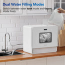 Airmsen 5-Place Settings Portable Countertop Dishwasher with 5L Built-in Water Tank ZMW-DUHA01 - Refurbished