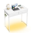 Pinmoco 32" Writing Desk with 2 Fabric Drawers