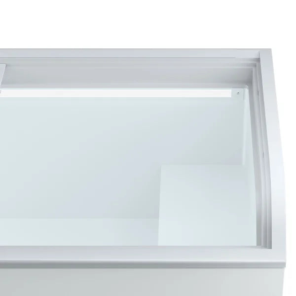 Hisense 24.7 cu Commercial Reach-In Glass Door Convertible Chest Freezer or All Fridge HICFC-700 - Scratch and Dent