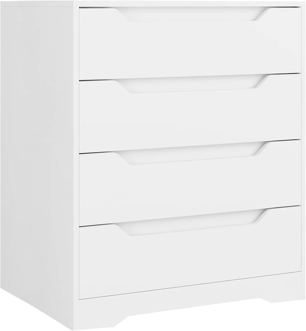 HOSTACK White 4 Drawer Dresser HOS-PB-078 - Like New