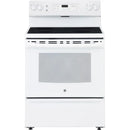 GE 30" 5 cu Glass Top Range JCBS630DKWW - Floor Model