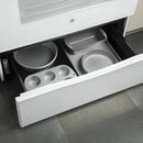 GE 30" 5 cu Glass Top Range JCBS630DKWW - Floor Model
