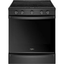 Cuisinière électrique encastrable intelligente Whirlpool 30 po, 6,4 pi³, avec convection véritable et friture à air chaud YWEE750H0HB - Légèrement abîmée