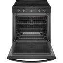 Cuisinière électrique encastrable intelligente Whirlpool 30 po, 6,4 pi³, avec convection véritable et friture à air chaud YWEE750H0HB - Légèrement abîmée
