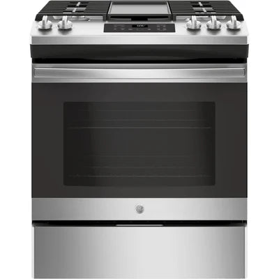 GE 5.4 cu Slide-In Gas Range JCGSS66SELSS - Floor Model