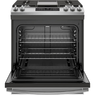 GE 5.4 cu Slide-In Gas Range JCGSS66SELSS - Floor Model