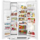 Whirlpool 36" 25 cu. ft. Side-by-Side Refrigerator with Ice & Water Dispenser WRS555SIHZ - Scratch & Dent