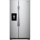 Whirlpool 36" 25 cu. ft. Side-by-Side Refrigerator with Ice & Water Dispenser WRS555SIHZ - Scratch & Dent