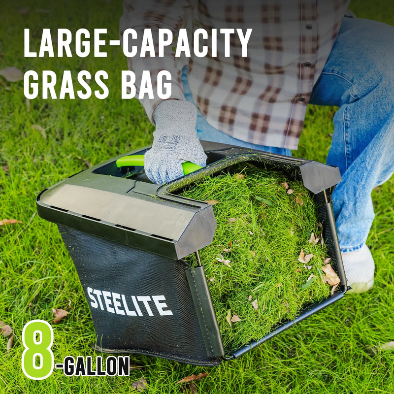 Steelite 13-Inch Cordless Electric Lawn Mower with Brushless Motor for Garden DG500 - Refurbished