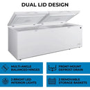 Kenmore 25 cu Convertible Chest Freezer/Fridge KCF25E-W - Scratch & Dent