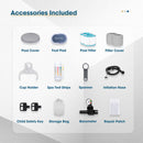 Spa gonflable carré Relxtime 6 personnes avec 130 jets de massage Woodland Spa BMW001 - Comme neuf