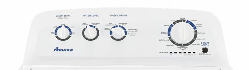 Amana 4.4 cu Top Load Washer NTW4519JW - Scratch and Dent