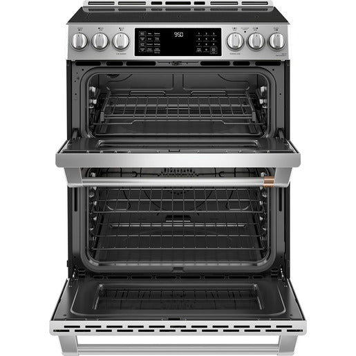GE Cafe 7 cu Induction Double Oven Slide-In Glass Top Range CCHS950P2MS1 - Scratch & Dent