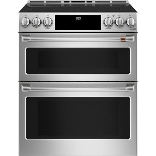 GE Cafe 7 cu Induction Double Oven Slide-In Glass Top Range CCHS950P2MS1 - Scratch & Dent