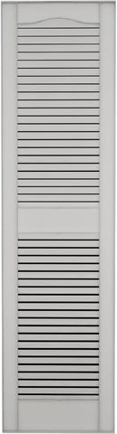 Ekena Millwork Vinyl Shutters – 12" x 55" – White – Set of 2