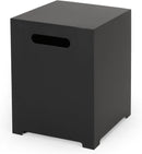 Couvercle carré en métal pour réservoir de propane Arieli et table d'appoint 67760.00DGRY - Comme neuf