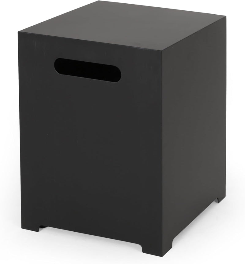 Arieli Square Metal Propane Tank Cover & Side Table 67760.00DGRY - Refurbished