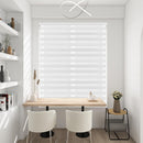 KELIXU Cordless Zebra Blinds with Valance 46" W x 90" H
