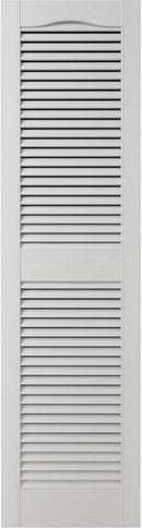 Ekena Millwork Vinyl Shutters – 12" x 55" – White – Set of 2