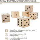 ApudArmis Giant Wooden Yard Dice Set