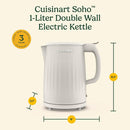 Cuisinart Soho 1 Liter Double Wall Electric Kettle CK-10TRC - Refurbished