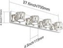 Aipsun 4 Bulb Crystal Vanity Lights