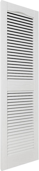 Ekena Millwork Vinyl Shutters – 12" x 55" – White – Set of 2