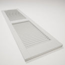 Ekena Millwork Vinyl Shutters – 12" x 55" – White – Set of 2