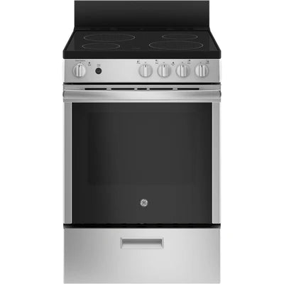 GE 24" 2.9 cu Glass Top Range JCAS640RMSS - Floor Model