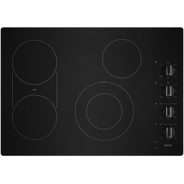 Maytag 30-inch Built-in Electric Cooktop with Reversible Gril and Griddle MEC8830HB IMAGE 1