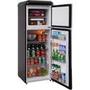 Epic 7.5cu Retro Apartment Sized Top Mount Fridge ERR82BL - Scratch & Dent