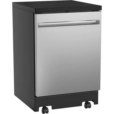 GE 24" 58 dBA Portable Dishwasher GPT225SSLSS - Floor Model