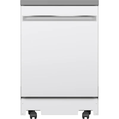 GE 24-inch Portable Dishwasher with Sanitize Option GPT225SGLWW - Floor Model