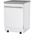 GE 24-inch Portable Dishwasher with Sanitize Option GPT225SGLWW - Floor Model