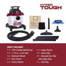 Hyper Tough 5 Gallon Stainless Steel Wet/Dry Vacuum AT18419-5B - Refurbished