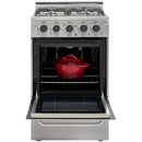 Unique Appliances 20-inch Freestanding Gas Range with Convection Technology UGP-20V PC1 S/S IMAGE 3