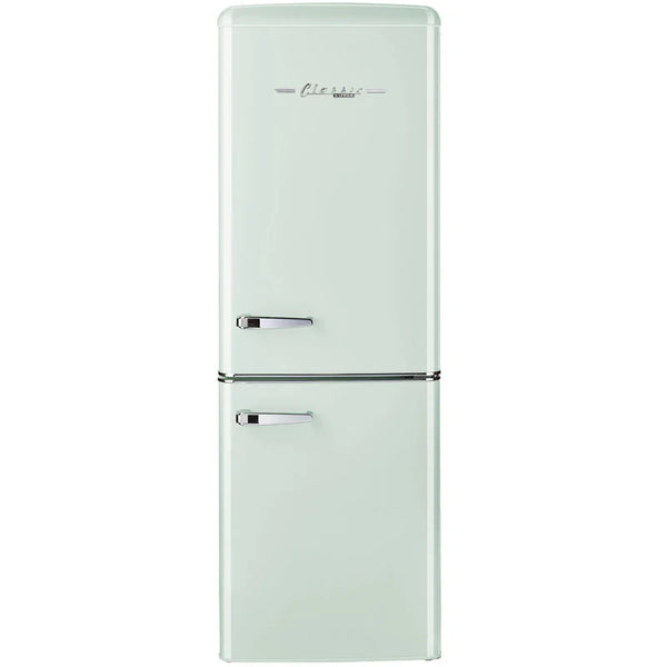 Unique 22 inch 7 cu Retro Bottom Mount Fridge UGP-215L LG AC - Summer Mint Green - Scratch and Dent
