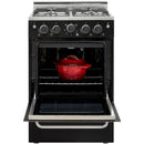 Unique Appliances 24-inch Freestanding Gas Range UGP-24V PC1 B IMAGE 5