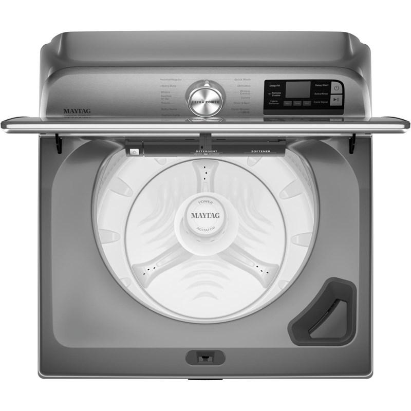 Maytag Chrome 6 cu Smart Top Load Washer MVW7230HC - Scratch and Dent