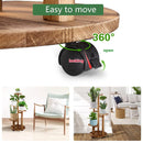Geebobo 5 Tiered Indoor Plant Stand with Wheels