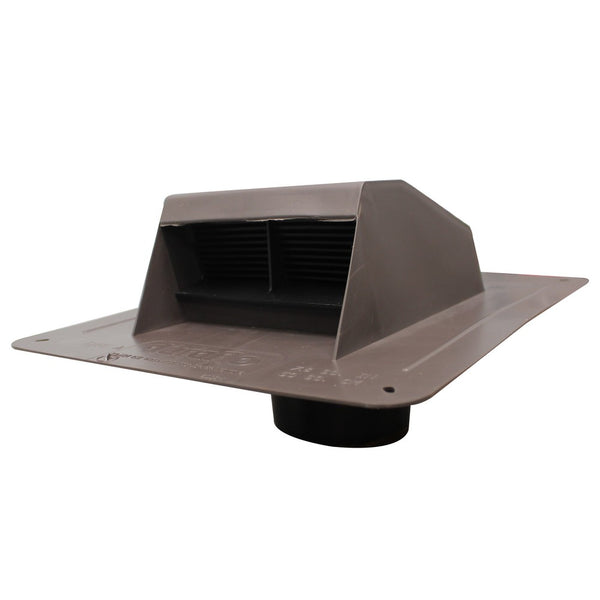Exhaust Vent with Flapper & Attached Collar