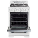 Unique Appliances 24-inch Freestanding Gas Range with Convection Technology UGP-24CR W IMAGE 2