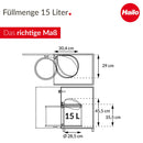 Hailo 4 Gallon Compact-Box M Trash Can