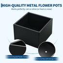 Garvee 18" x 18" x 12" Square Metal Planter Box with Drainage Holes