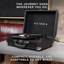 Victrola Journey Bluetooth Portable Suitcase Record Player – with Built-in Speakers
