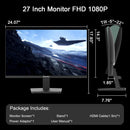 SANSUI 27 inch Gaming Computer Monitor