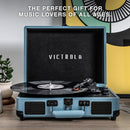 Victrola Journey Bluetooth Portable Suitcase Record Player – with Built-in Speakers