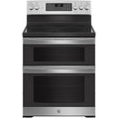 GE 30" Free Standing Electric Double Oven Convection Range JBS86SPSS - Floor Model