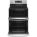 GE 30" Free Standing Electric Double Oven Convection Range JBS86SPSS - Floor Model