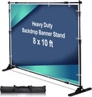 AkTop 10 x 8 ft Heavy Duty Backdrop Banner Stand Kit